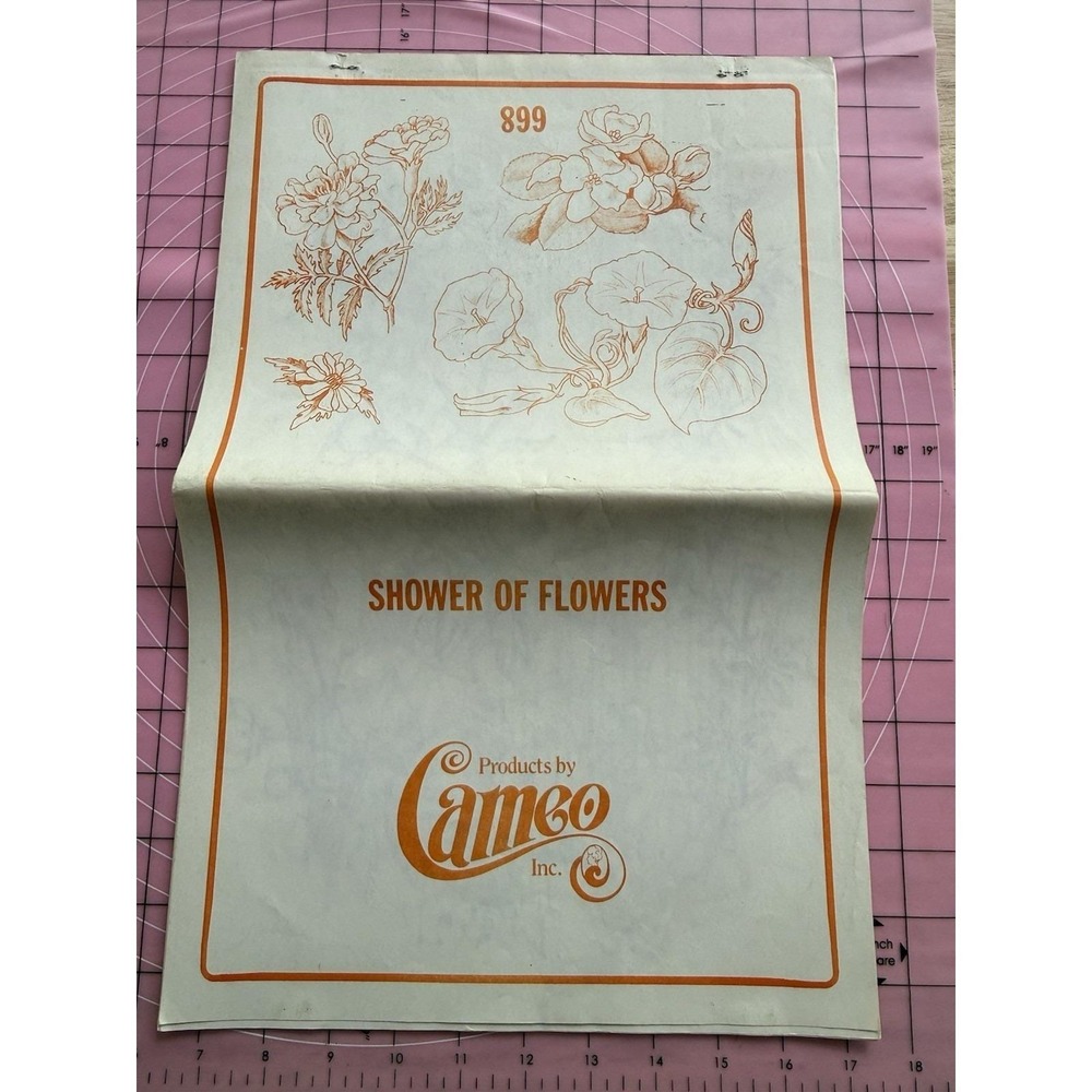Cameo SHOWER‎ OF FLOWERS # 899 Transfer & Painting Patterns